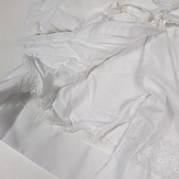 Vtg Madona Christening Dress Jacket Baby Girls Sz 6-12m White Wedding Foraml - Picture 3 of 7